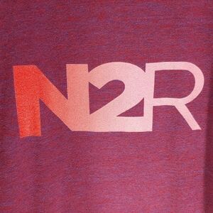 Vint. American Apparel Single Stitch Sleeve Burgundy Tee Men's L